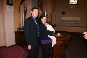 Steve and Alice in 2011 at Katrina's baptism.