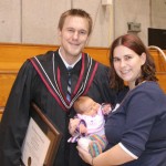 Steve and Alice at Steve's convocation from his Masters in 2009, 2 weeks after Lillian was born.